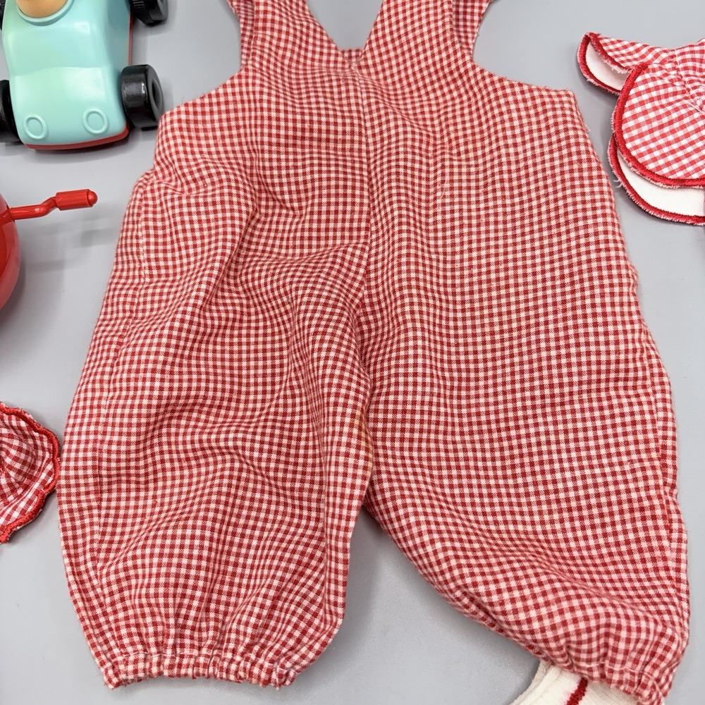 American Girl Bitty Baby Fun in the Sun Red Gingham Set Outfit & ExtrasToy Shoes - Picture 9 of 10